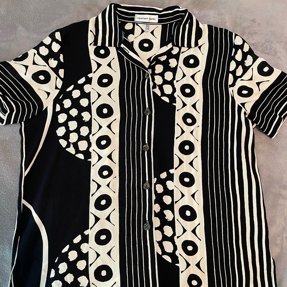 Women’s Vintage 90s Summer Camp Shirt / Blouse Size (US) 12